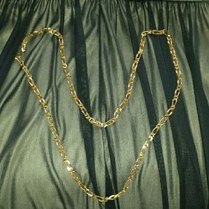 Monet Goldtone Figaro style necklace